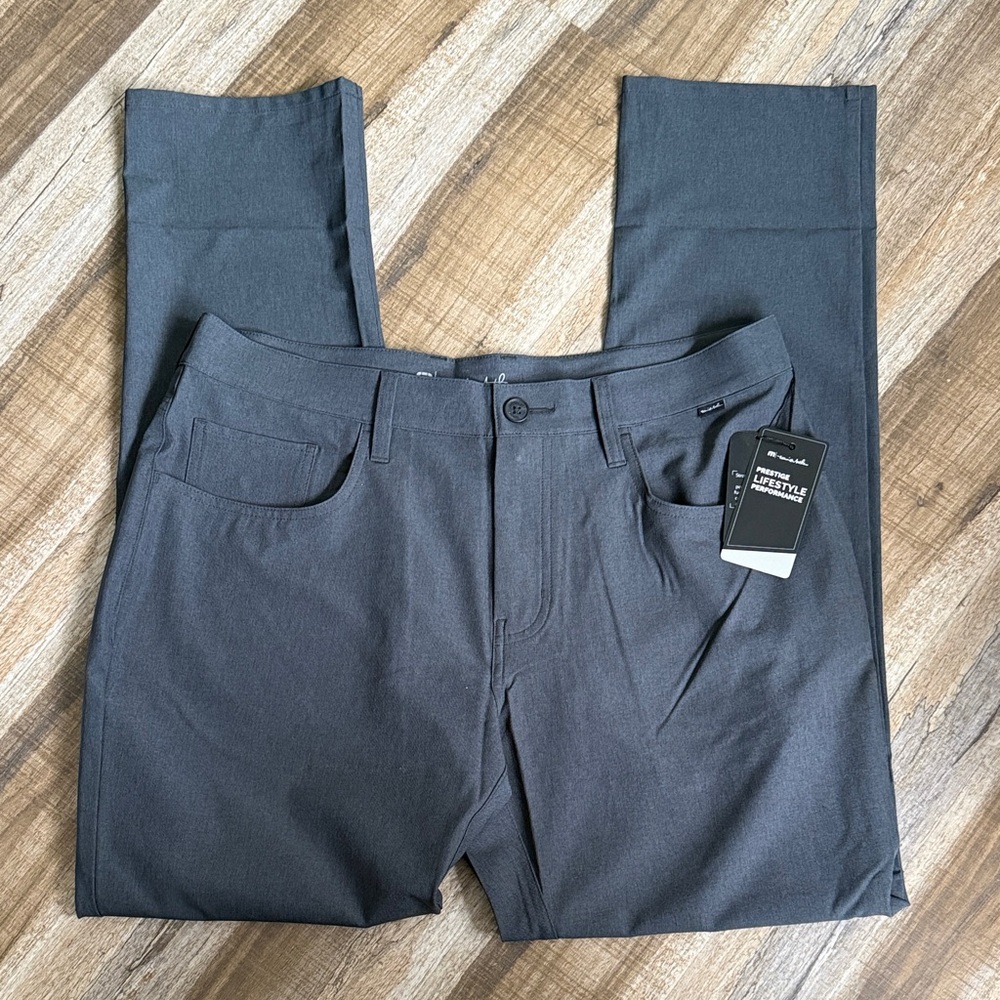Travis Mathew Dark Gray Slim Straight Pants NWT